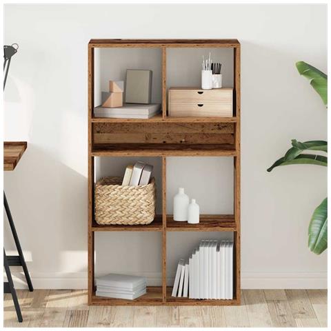 Libreria Legno Antico 66x31x112 Cm In Legno Multistrato - Foto 3
