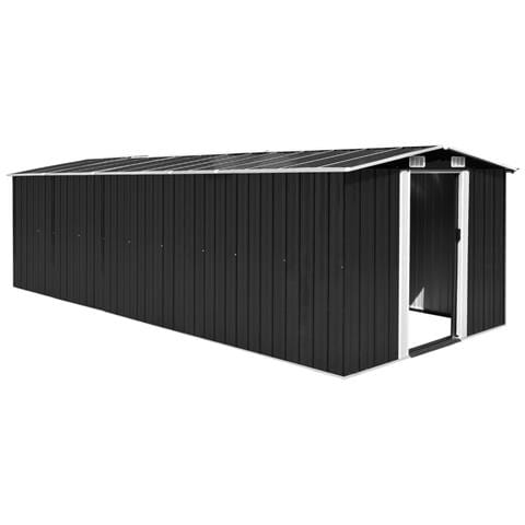 Casetta Da Giardino 257x580x181 Cm In Metallo Antracite - Foto 2
