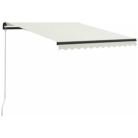 Tenda Da Sole Retrattile Manuale Con Led 300x250 Cm Antracite - Foto 1