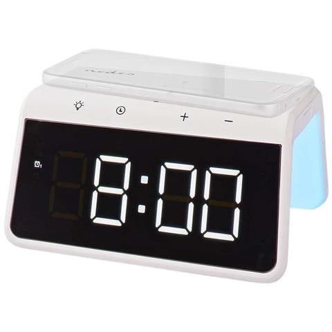Sveglia Con Caricatore Wireless Qi 15w E Funzione Snooze, Modello Wcacq30wt, Bianco - Foto 2