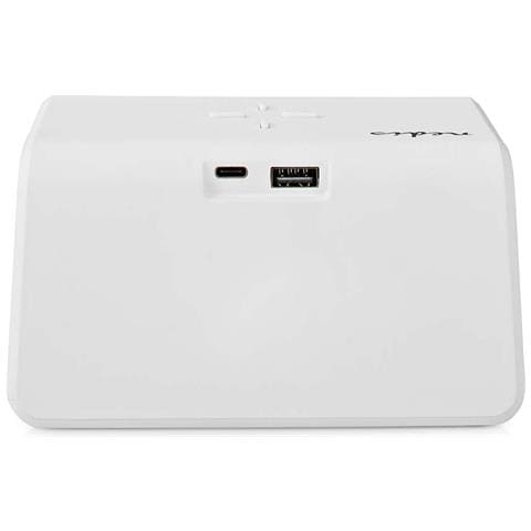 Sveglia Con Caricatore Wireless Qi 15w E Funzione Snooze, Modello Wcacq30wt, Bianco - Foto 5
