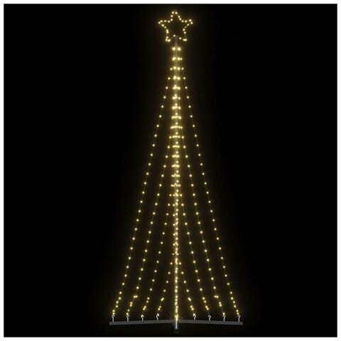 Albero di Natale a LED 447 LED Bianco Caldo 249 cm - Foto 2