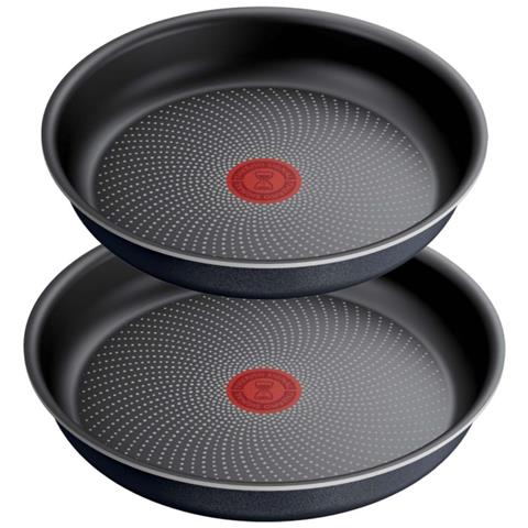 Set Di 2 Padelle In Alluminio (24 Cm E 28 Cm) + 1 Manico Nero - L7239103 - Foto 2