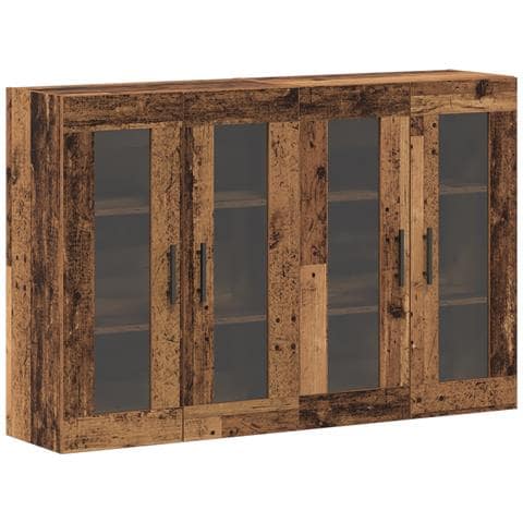 Armadi a Muro 2 pezzi Legno Vecchio 69.5x34x90 cm Legno Ingegnerizzato - Foto 1
