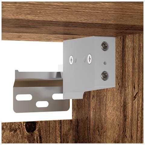 Armadi a Muro 2 pezzi Legno Vecchio 69.5x34x90 cm Legno Ingegnerizzato - Foto 9