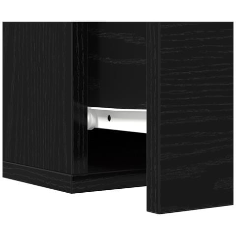 Comodini 2 pz da Muro Nero Rovere 35x35x20 cm - Foto 9