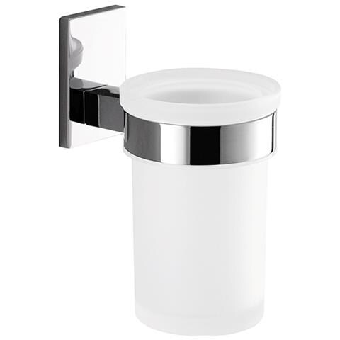 Portaspazzolini Da Muro In Acciaio Inox E Cromall 7810 Serie Maine Cromato - Foto 1