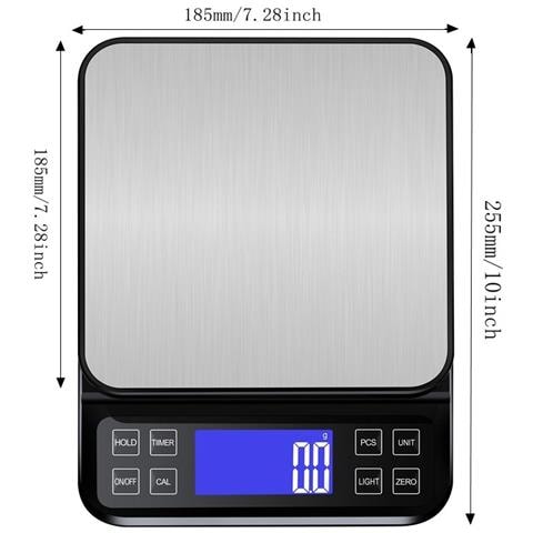 Bilancia Da Cucina Digitale Ricaricabile 15kg / 1g - Alta Precisione Con Ricarica Usb - Foto 2