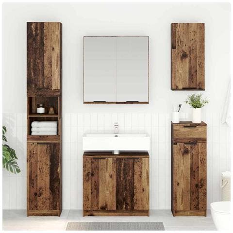 Mobile da Bagno con porta Legno vecchio 64,5 x 33,5 x 59 cm - Foto 2