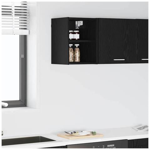 Armadio pensile Riga Rovere Nero 30 x 29,5 x 40 cm - Foto 2