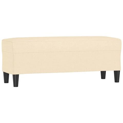 Panca Crema 100x35x41 cm in Tessuto - Foto 1