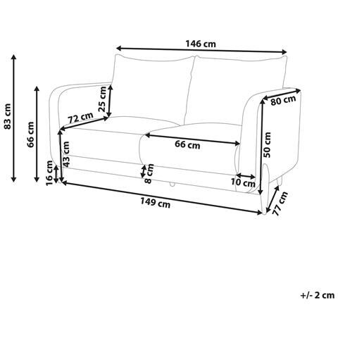 Divano 2 Posti Gimo Verde Chiaro - Foto 8