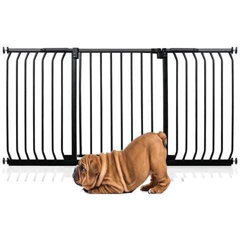 Bettacare Cancelletto Per Cani Elite Con Montaggio A Pressione, 152cm - 161cm, Nero Opaco - Foto 1