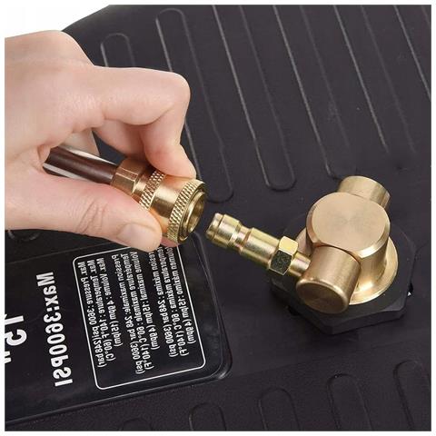 Set Di Accessori Per Idropulitrice - Spazzola T-racer 15"", Lancia 1/4"" Con 5 Ugelli, Schiumogeno 1000ml, Polvere Schiumogena 6g | Alta Pressione, Compatibile Con Kärcher - Foto 8