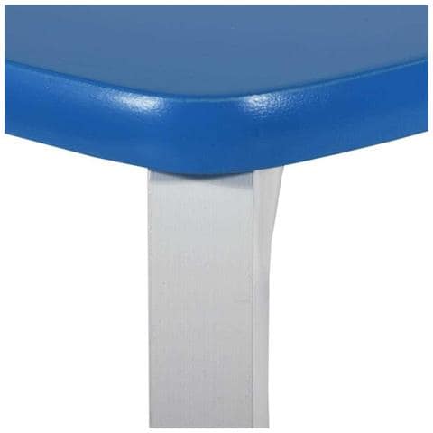 Set Tavolo E 2 Sgabelli In Legno Bianchi /blu 96x48x42 H Cm - Foto 6