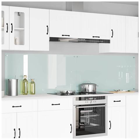 Rivestimento da Cucina 2 pcs Bianco 120 x 60 cm vetro temperato - Foto 2