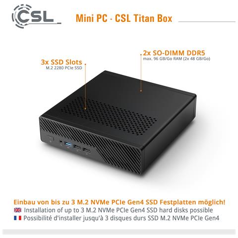 Titanbox / Core I9 12900h, 14x 2500 Mhz / Intel / 64 Go Ddr5 Ram / M. 2 Ssd 1000 Go - Windows 11 Home - Foto 6