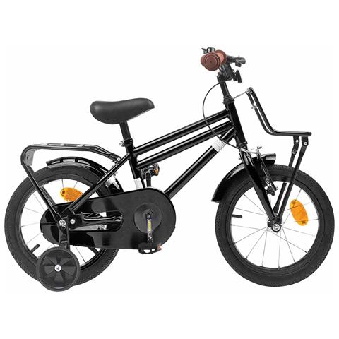 Bicicletta per Bambini 16 Pollici per bambini di 4-6 anni Nero - Foto 1