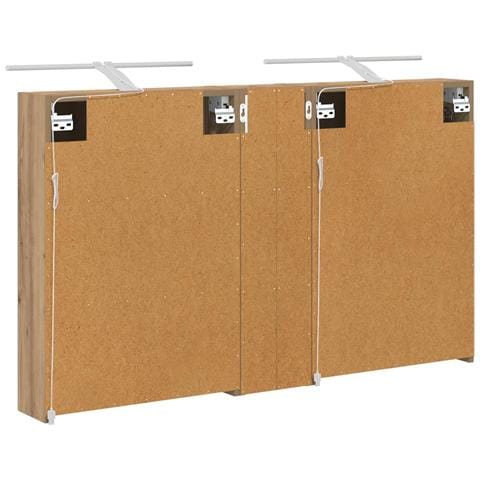 Set di Armadi da Bagno con lo scaffale 3 pcs 120 x 14,5 x 70 cm - Foto 9