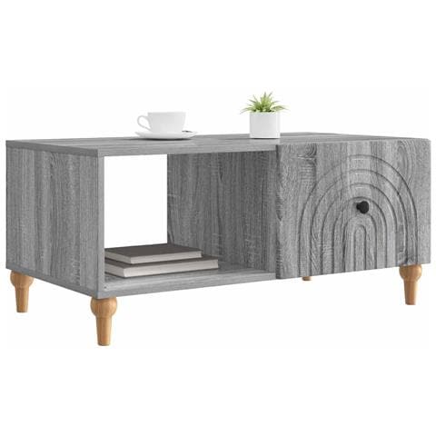Tavolino da salotto Grigio Sonoma 90 x 50 x 40 cm - Foto 2