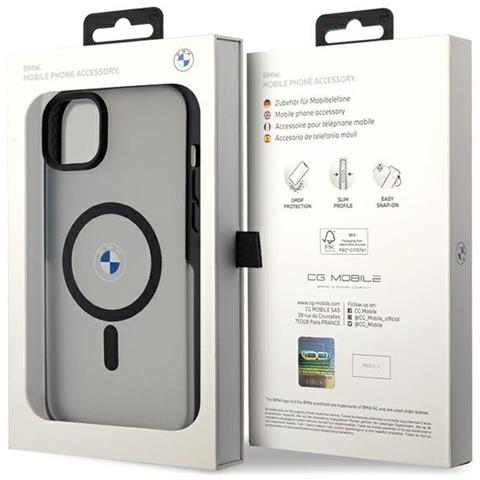 Custodia Magnetica Nera Bmw Per Iphone 14 Plus / 15 Plus - Foto 6