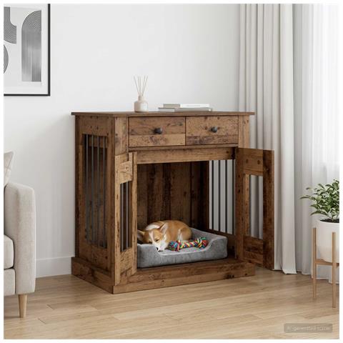 Mobile da cassa per cani Legno antico 80 x 47,5 x 80 cm - Foto 2