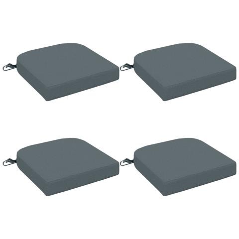 Cuscini per sedile a 4 pezzi SOEST 4 pcs 100% Poliestere Blu - Foto 1
