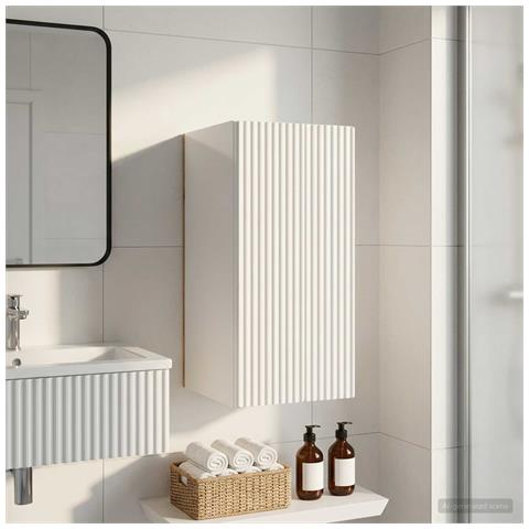 Armadio da bagno a muro ARNHEM Bianco Lucido 30 x 31 x 59 cm - Foto 2
