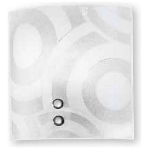 I-MIRO / AP - Applique bianca con motivi circolari 60 watt E27 - Foto 3