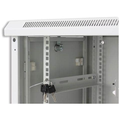 I-CASE EW-2006BK - Armadio Rack 19'' a muro 6 unità sezione unica prof. 600mm Nero - Foto 15