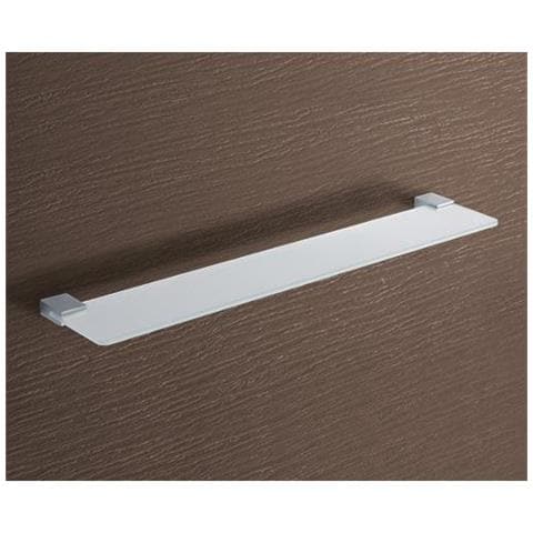 Mensola Da Bagno Kansas In Ottone Cromato E Vetro Satinato - 3819 - Foto 1