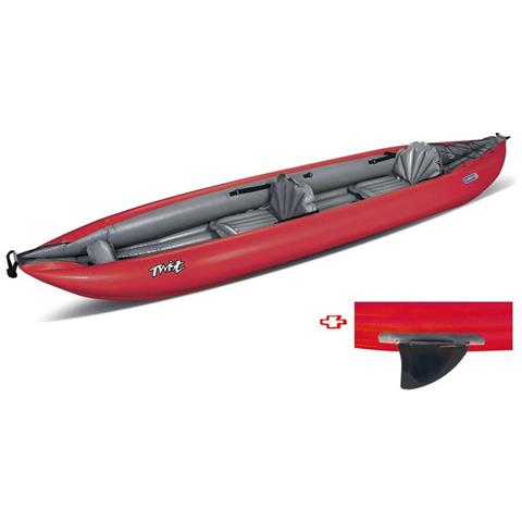 Canoa Gonfiabile Twist2/1 Rossa Con Pinna 045355-r (5c/11c) - Foto 4