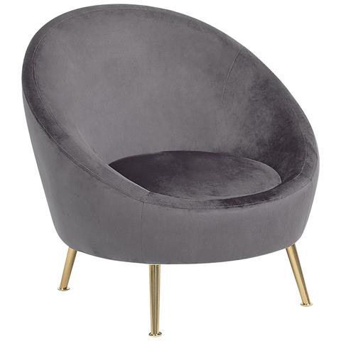 Sedia In Velluto Grigio Langa - Foto 20