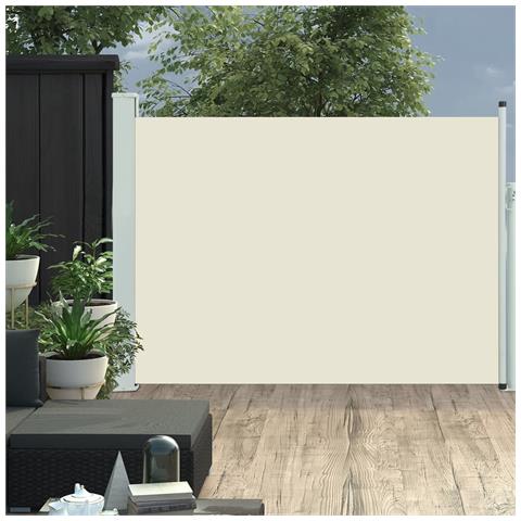 Tenda Laterale Retrattile per Patio 100x500 cm Crema - Foto 5