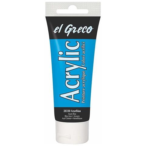 Colore Acrilico El Greco 75 Ml Azzurro - Foto 1