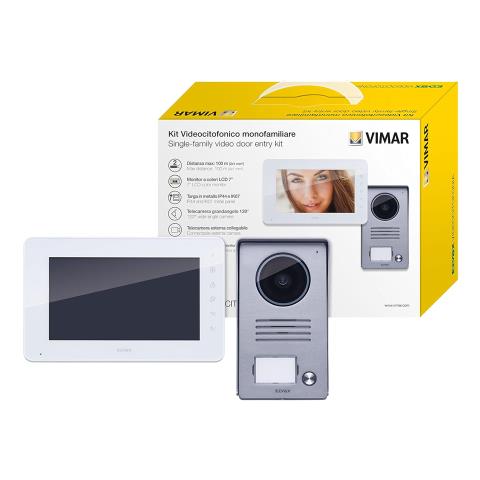 Kit Videocitofono 2 Fili Monofamiliare Lcd 7"" Bianco - Foto 6