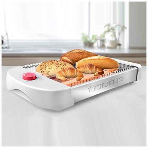 Astrea - Tostapane Orizzontale Piatto. 600w. 12 Livelli. Vassoio Raccogli Briciole. Spegnimento Automatico. Resistenze Al Quarzo. - Foto 2