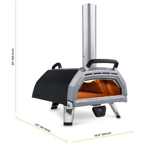 Forno Multicombustibile per PizzaKaru 16 500°C Colore Nero / Grigio - Foto 9