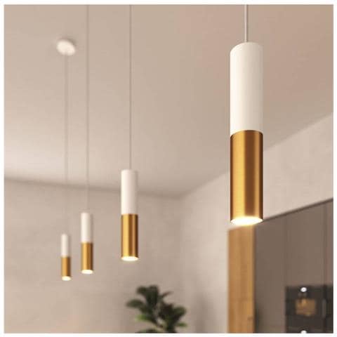 Lampada A Sospensione Modello Psmv Doppio Paralume Tub-e14 Nero 306xø60 Mm Metallo - Foto 1