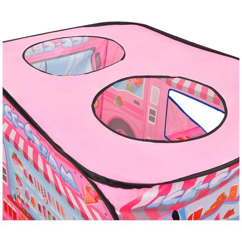 Tenda Da Gioco Per Bambini Rosa Con 250 Palline 70x112x70 Cm - Foto 2