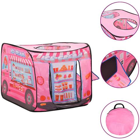 Tenda Da Gioco Per Bambini Rosa Con 250 Palline 70x112x70 Cm - Foto 10