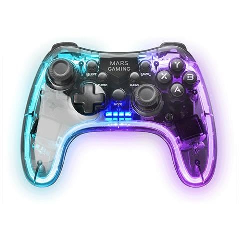 Gamepad Wireless MGP-24 per PlayStation 3 / 4 / 5 e Xbox 360 Colore Nero Trasparente - Foto 2