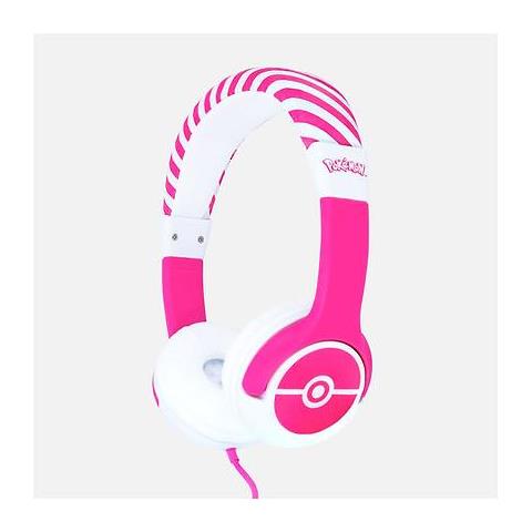 Technologies Pokémon Pokéball Pink Kids Cuffie Cablato A Padiglione Giocare Rosa, Bianco - Foto 2