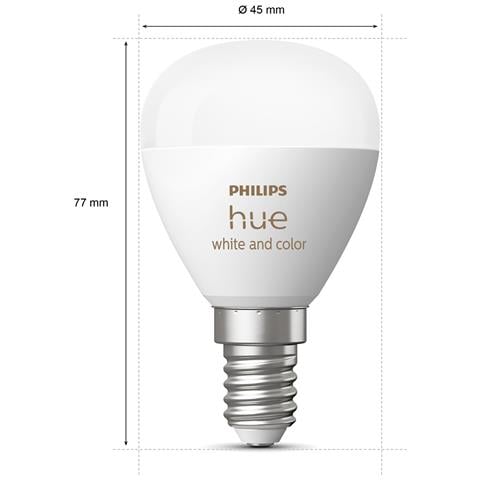 Hue White and Color ambiance Sferetta - lampadina connessa E14 - Foto 7