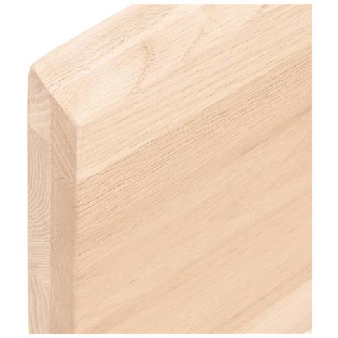 Piano Bagno 60x60x (2-4) cm in Legno Massello Non Trattato - Foto 2
