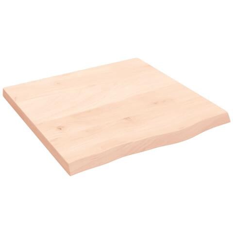 Piano Bagno 60x60x (2-4) cm in Legno Massello Non Trattato - Foto 1