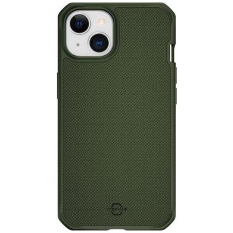 Cover Per Iphone 14 Rinforzata In Nylon Balistico R, Verde - Foto 1