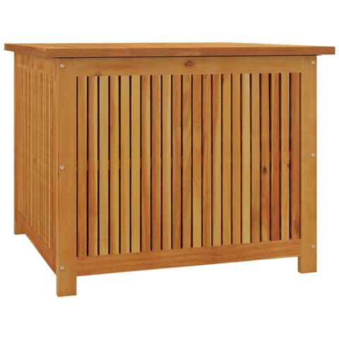Contenitore Da Giardino 75x75x58 Cm In Legno Massello Di Acacia - Foto 2