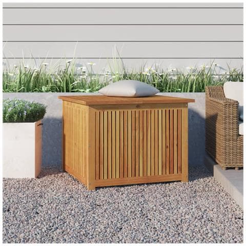 Contenitore Da Giardino 75x75x58 Cm In Legno Massello Di Acacia - Foto 1