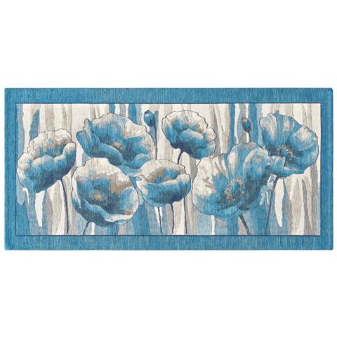 Tappeto Passatoia Cucina Corsia Retro Antiscivolo Disegno Amsterdam By Suardi 55x240 Jeans - Foto 1